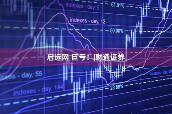 启远网 巨亏！|财通证券