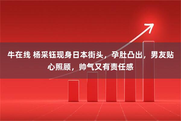 牛在线 杨采钰现身日本街头，孕肚凸出，男友贴心照顾，帅气又有责任感
